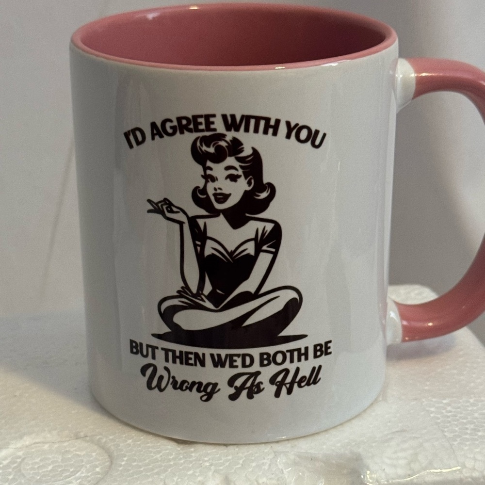 Vintage style humorous mug